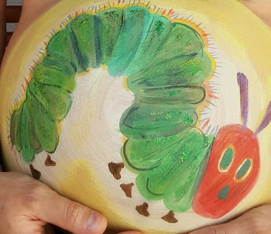 Babybauch bemalen - wunderschöne und kreative Motive