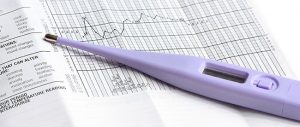 Thermometer, um die Basaltemperatur zu messen