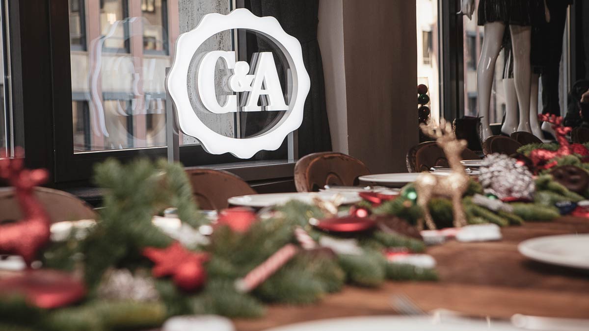 C&A Logo weihnachtsevent Echte Mamas