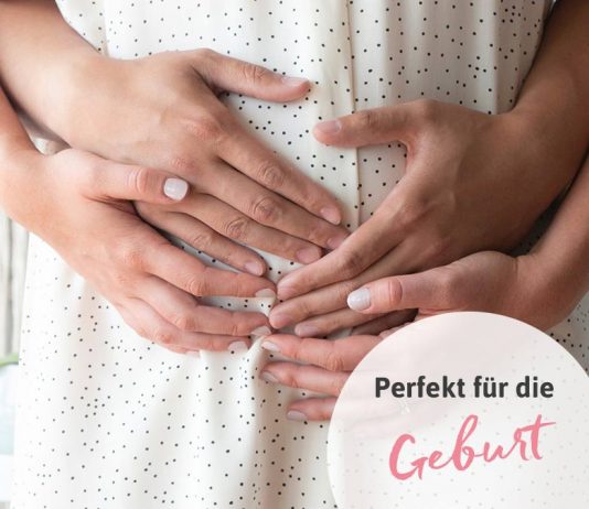 Geburtsanzeichen: Frau in den Wehen