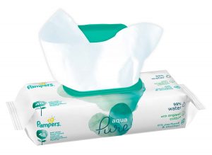 Pampers Aqua Pure Feuchttücher werden von 93% der Hebammen empfohlen