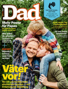 Papapi auf dem Cover der "Mens Health Dad"