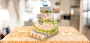 Windeltorte aus Pampers Windeln