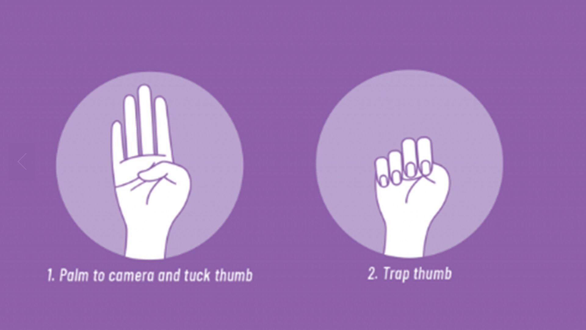 Mit diesem Zeichen können Frauen unauffällig um Hilfe rufen. Echte Mamas