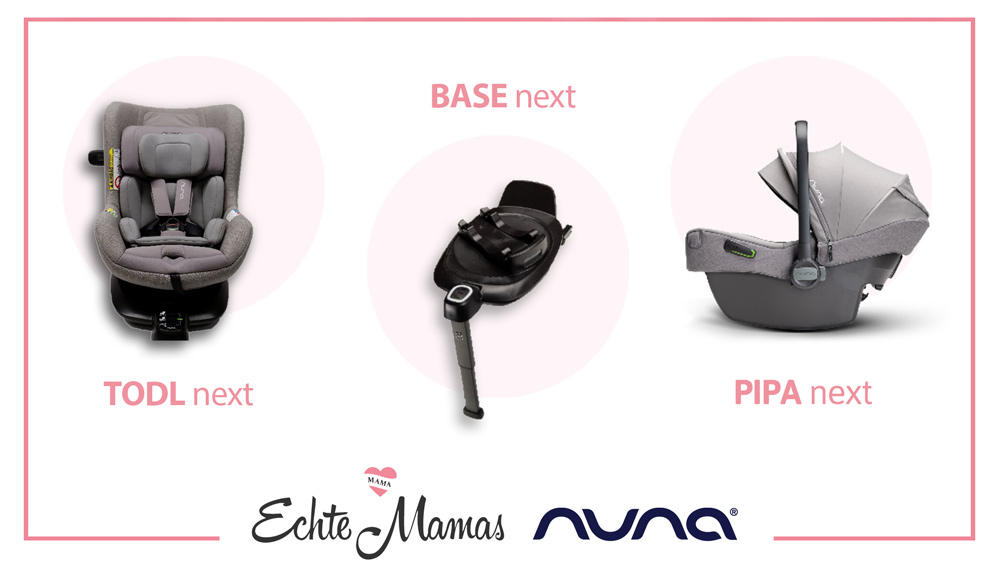 Das könnt ihr gewinnen: BASE next, Babyschale PIPA next und Folgesitz TODL next