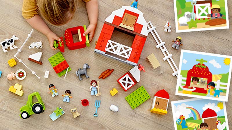 Keine Spielidee? Die Story-Starter-Karten von LEGO DUPLO inspirieren Groß und Klein.
