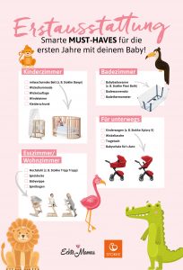 Smarte Basics, die du brauchst: Babyzimmer-Ideen für die Erstausstattung.
