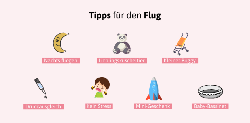 Mit diesen Tipps erlebst du mit deinem kleinen Schatz einen wunderschönen Flug!