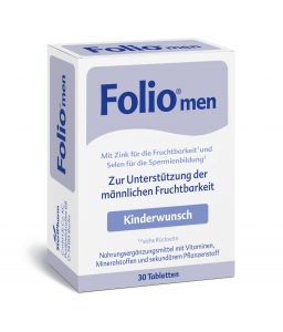 Folsäure für den Mann von Folio®men gibt's online oder in der Apotheke.