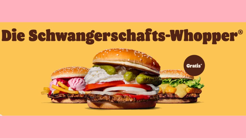 Hier kommen die Schwangerschafts-Whopper! Äh, echt jetzt?