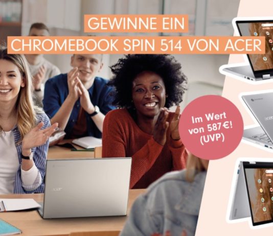 Egal ob beruflich oder privat - Gewinne deinen perfekten Begleiter: Das Chromebook Spin 514 von Acer! Foto: Echte Mamas/Acer
