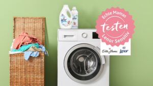 Mach mit und teste mit uns das Lenor Sensitiv Flüssigwaschmittel und den Lenor Sensitiv Weichspüler.