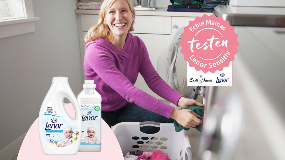 1.000 Eltern gesucht: Jetzt die Lenor Sensitiv Kollektion testen!