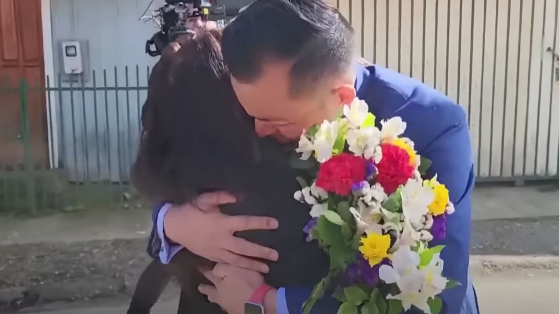 Mother and son meet again after 42 years