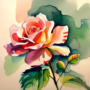 Eine Geburtsblume im Juni: Die Rose.
