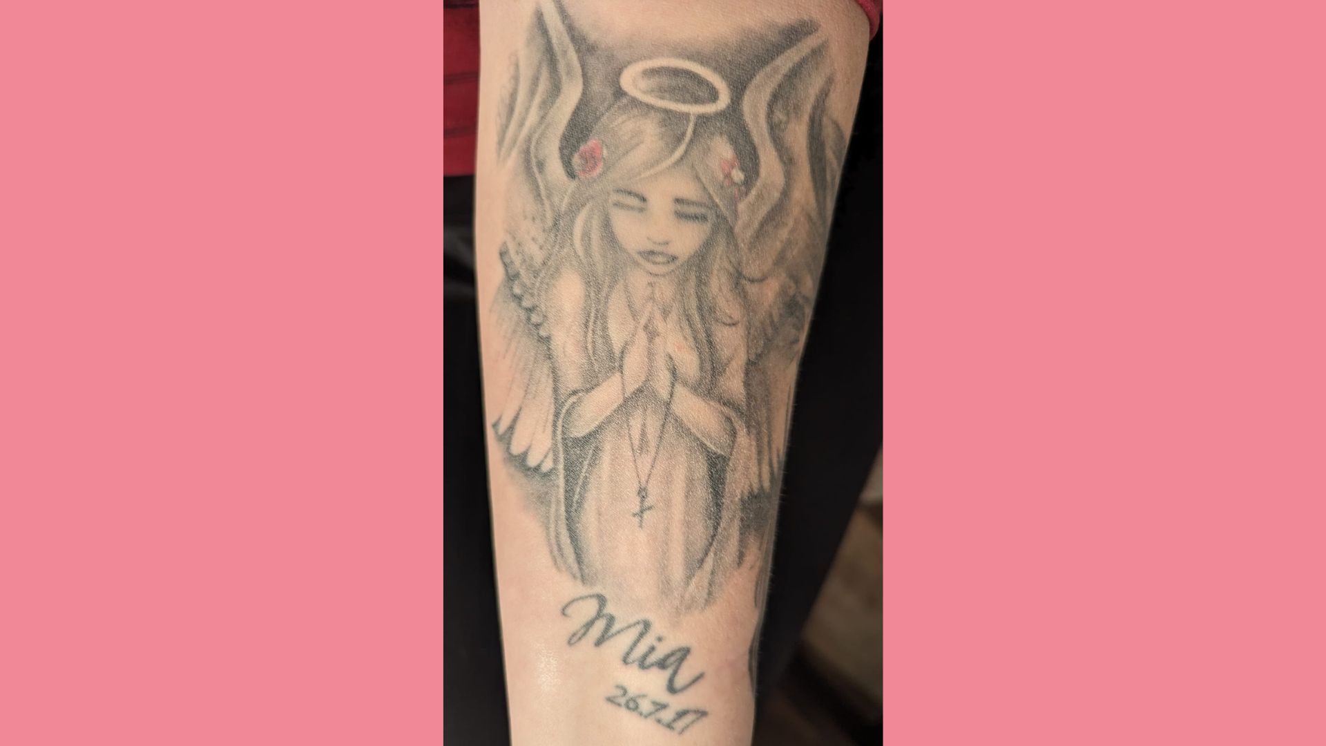 Berührende Sternernkinder-Tattoos: Porträt eines Sternenkindes.