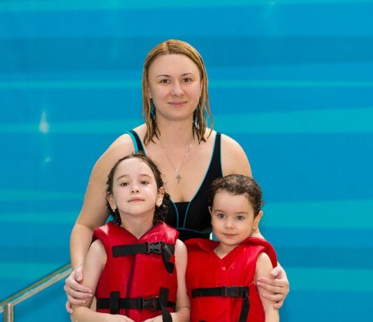 „Schwimmen mit meinen Kindern macht so viel Spaß, dass ich mir keinen Kopf um mein Aussehen mache.“