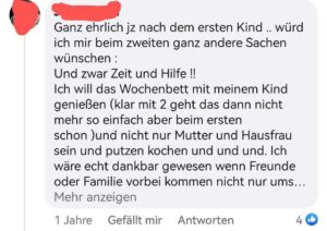 Zeit und Hilfe - das sind beliebte Geburtsgeschenke für Mütter!