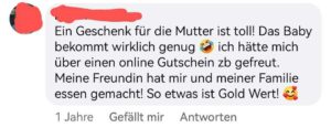 Essen kochen für die Mamas - das ist auch ein beliebtes Geburtsgeschenk