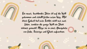 Glückwünsche zur Geburt eines Mädchens. Grafik: Echte Mamas