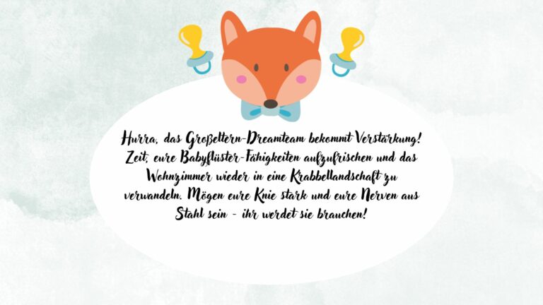 Glückwunsch an Oma und Opa Sprüche zum Enkelkind