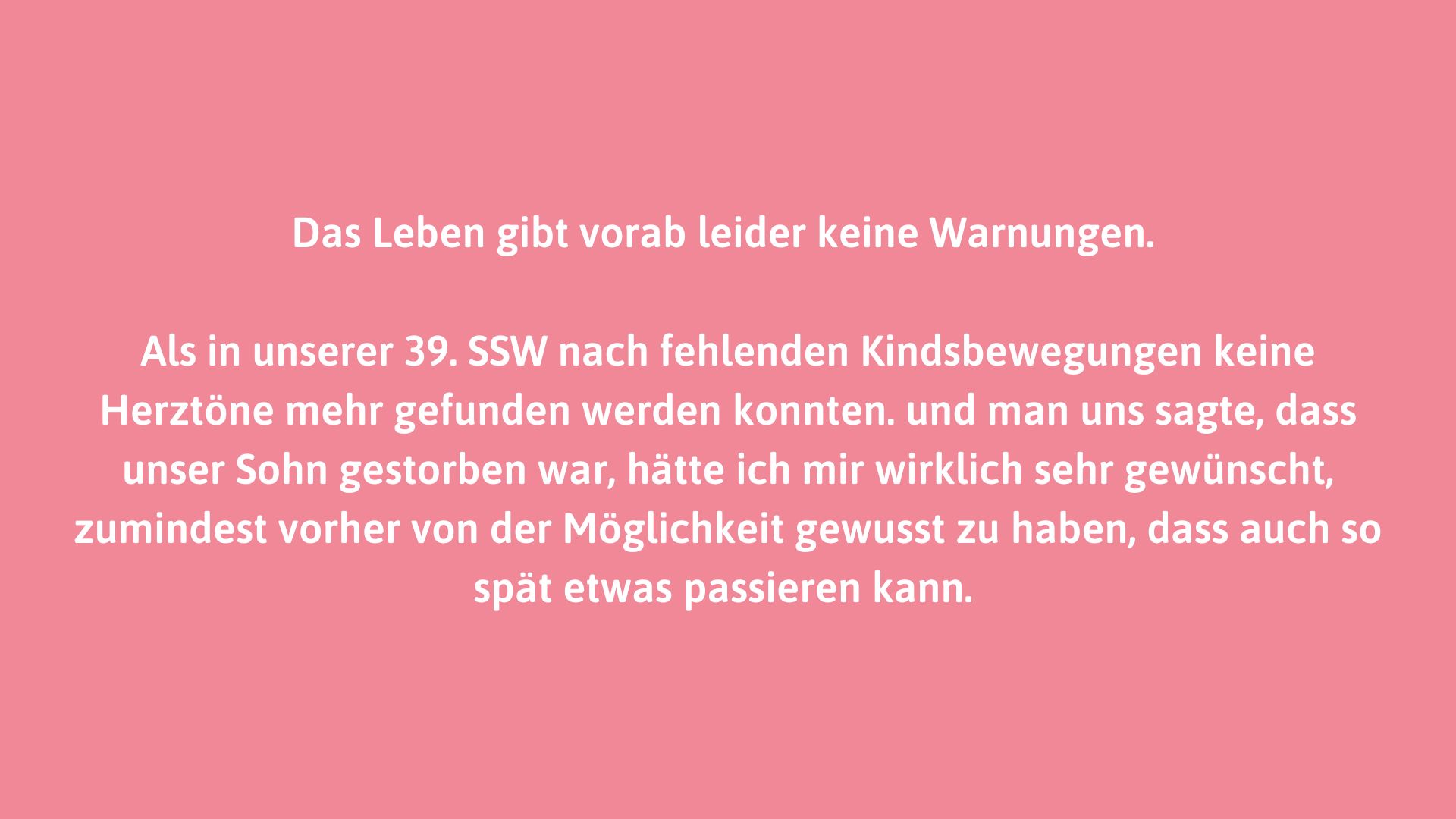 Claudia und Robert von "Freiheit im Gepäck" erklären, warum sie auf eine Triggerwarnung beim Thema Fehlgeburt verzichten.