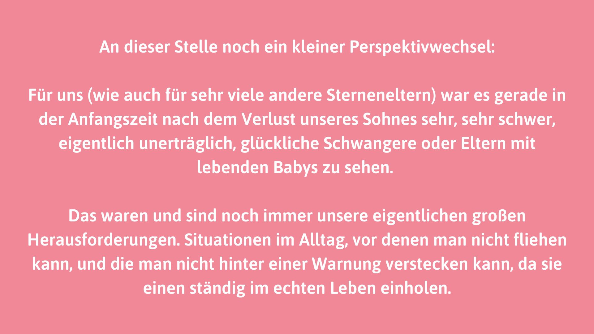 Claudia und Robert von "Freiheit im Gepäck" erklären, warum sie auf eine Triggerwarnung beim Thema Fehlgeburt verzichten.