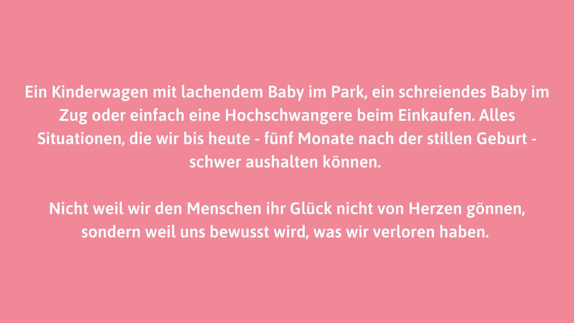 Claudia und Robert von "Freiheit im Gepäck" erklären, warum sie auf eine Triggerwarnung beim Thema Fehlgeburt verzichten.