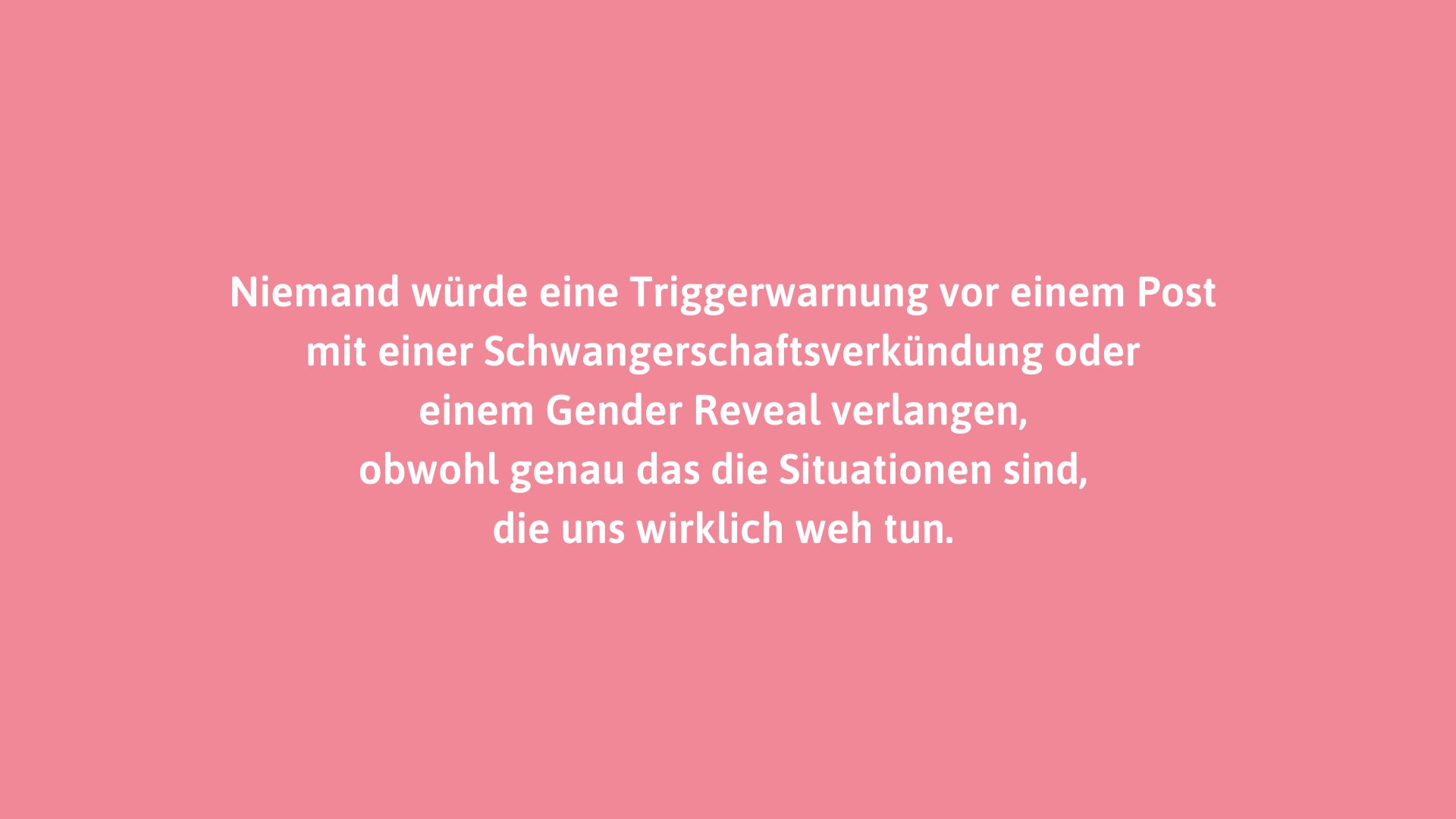 Claudia und Robert von "Freiheit im Gepäck" erklären, warum sie auf eine Triggerwarnung beim Thema Fehlgeburt verzichten.