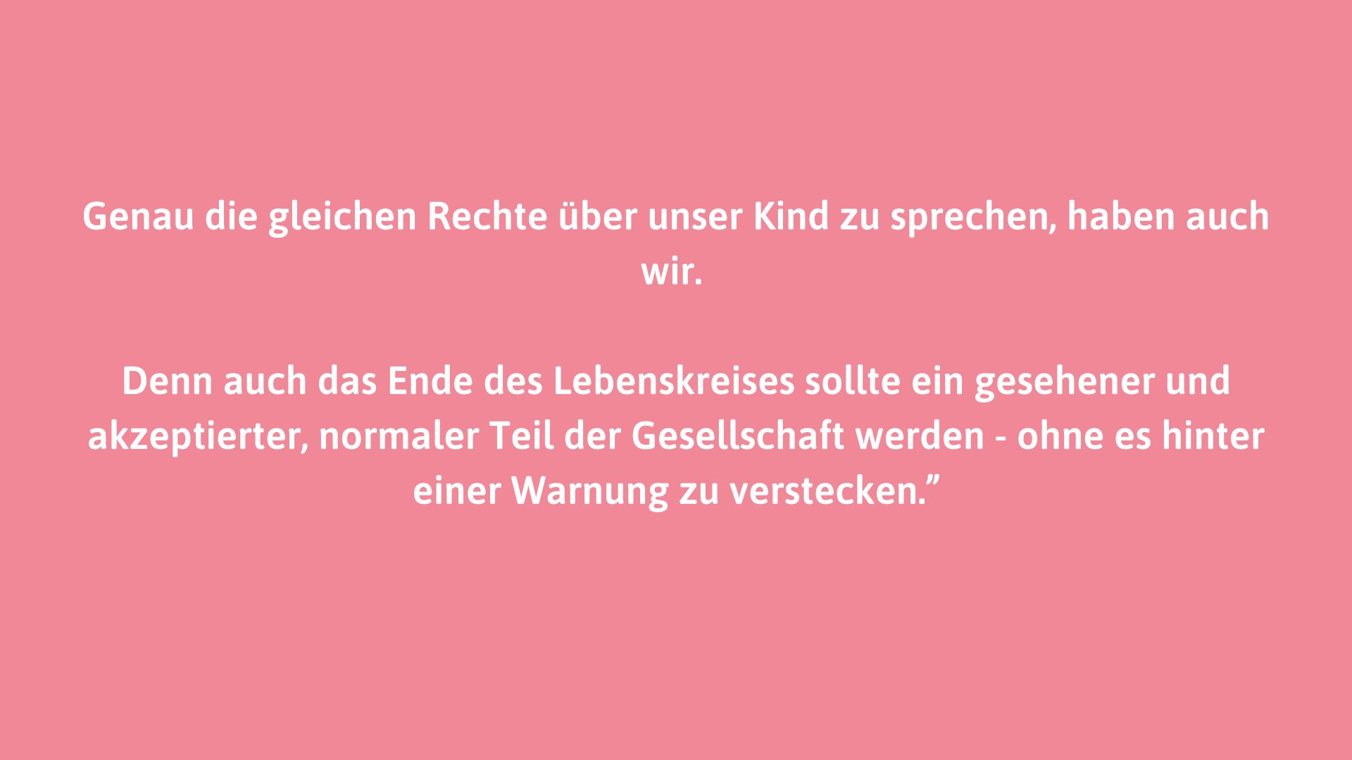 Claudia und Robert von "Freiheit im Gepäck" erklären, warum sie auf eine Triggerwarnung beim Thema Fehlgeburt verzichten.