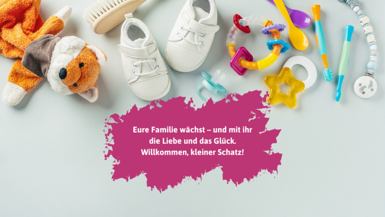 Glückwünsche zur Geburt des 2. Kindes