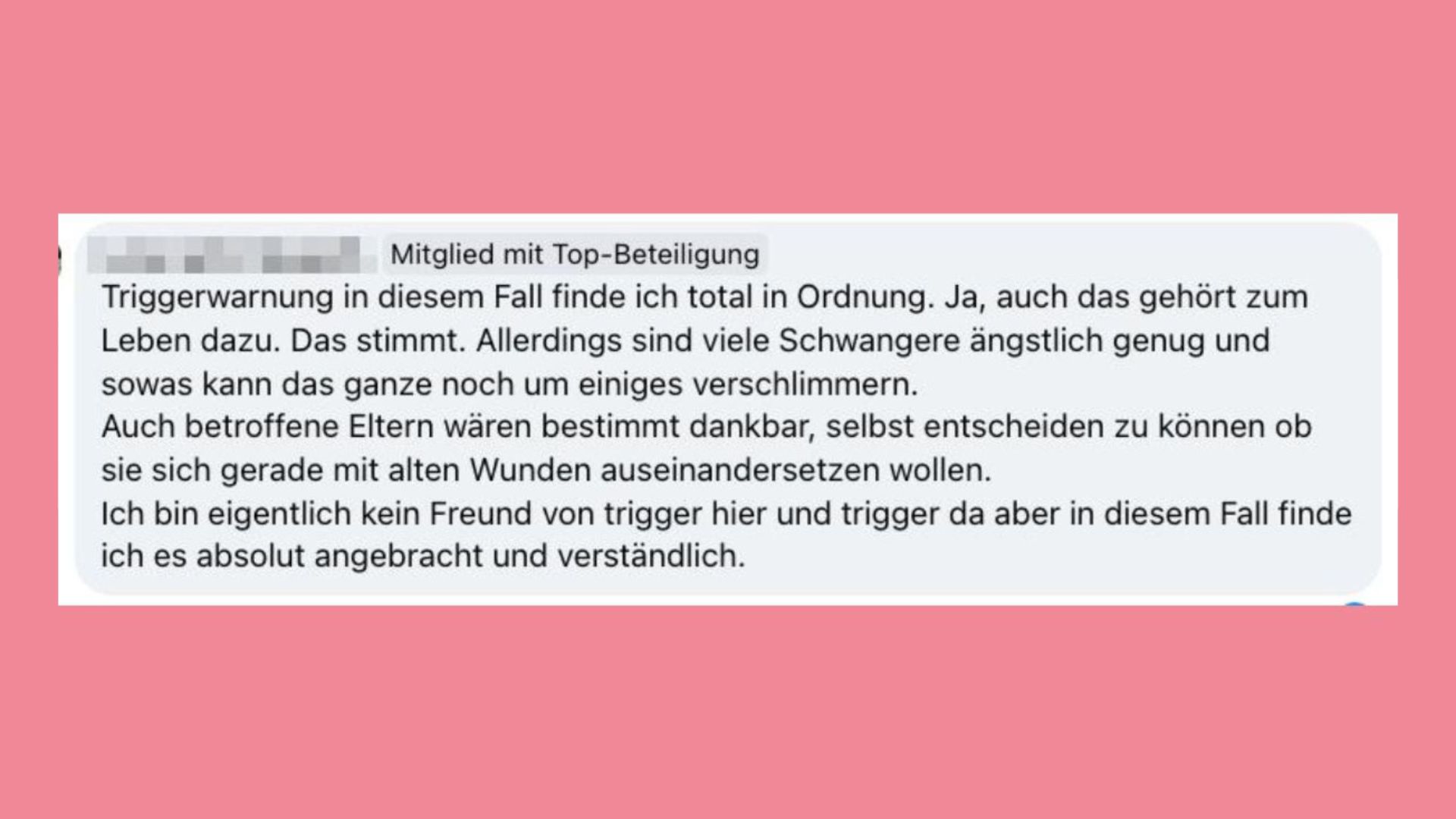 Braucht eine Fehlgeburt eine Triggerwarnung? Die Meinungen aus der Echte Mamas Community.