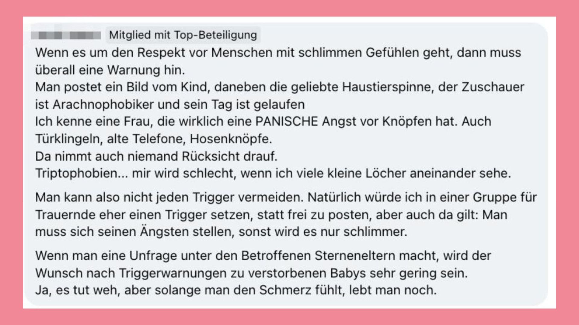 Braucht eine Fehlgeburt eine Triggerwarnung? Die Meinungen aus der Echte Mamas Community.