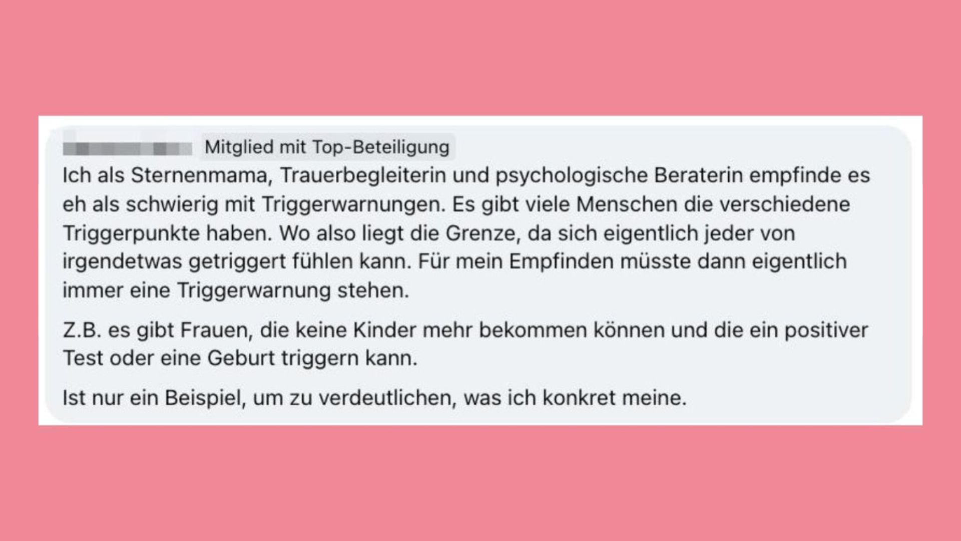 Braucht eine Fehlgeburt eine Triggerwarnung? Die Meinungen aus der Echte Mamas Community.