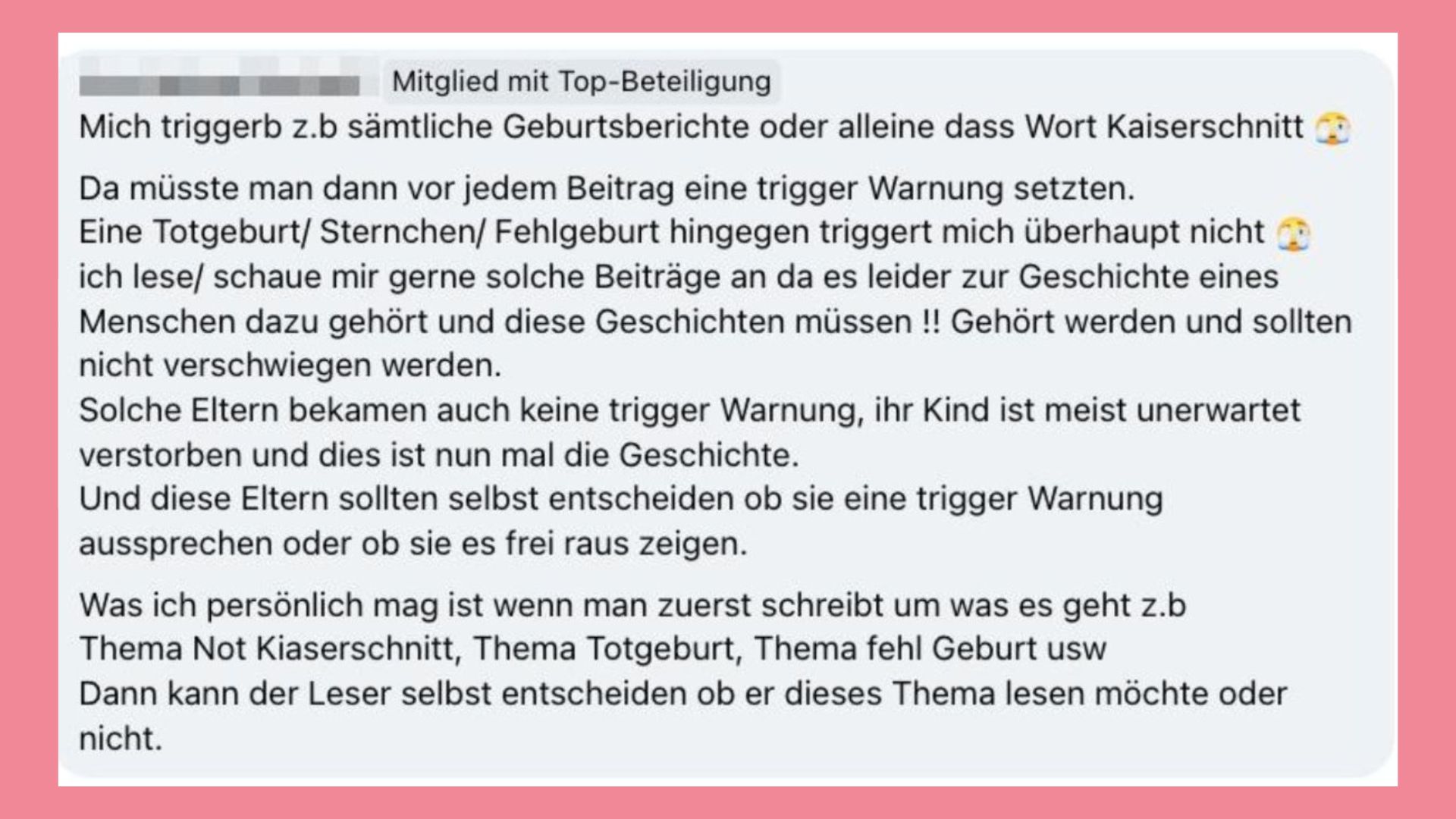 Braucht eine Fehlgeburt eine Triggerwarnung? Die Meinungen aus der Echte Mamas Community.