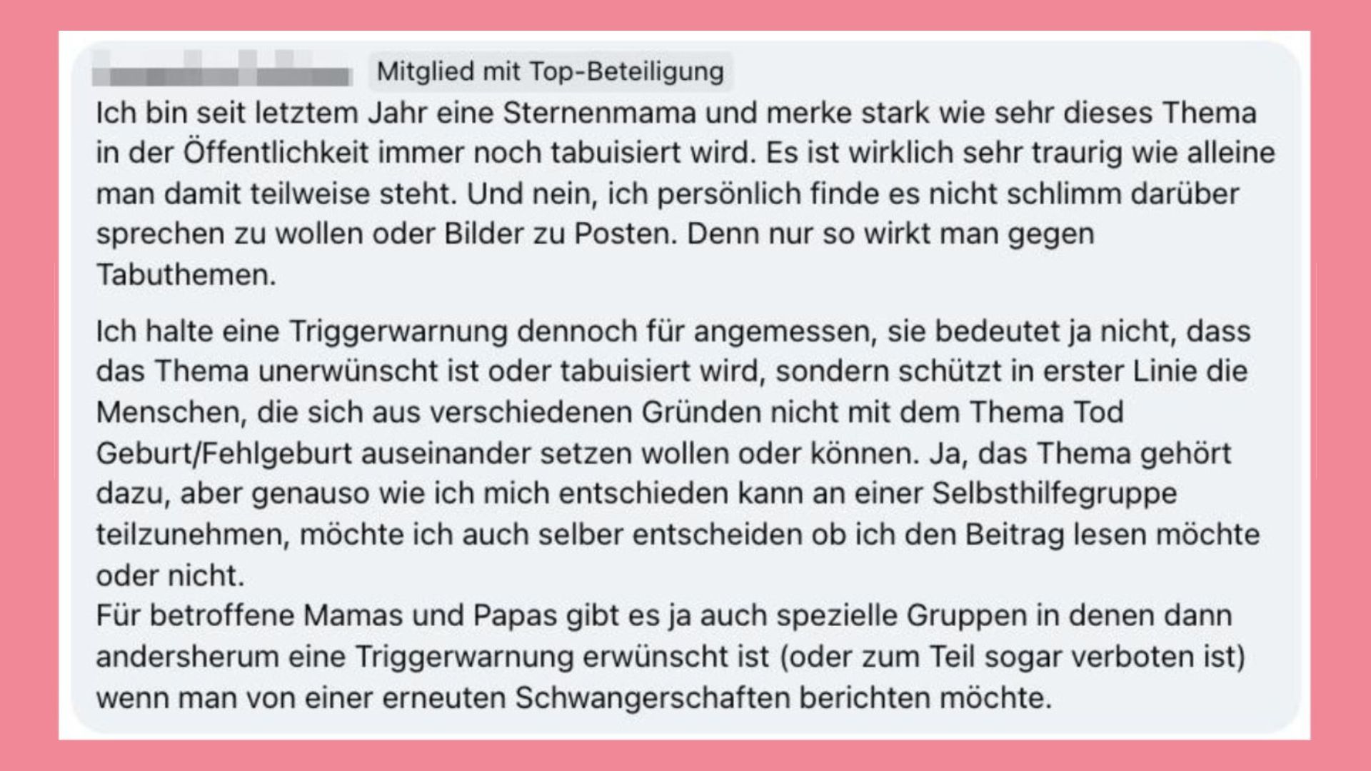 Braucht eine Fehlgeburt eine Triggerwarnung? Die Meinungen aus der Echte Mamas Community.