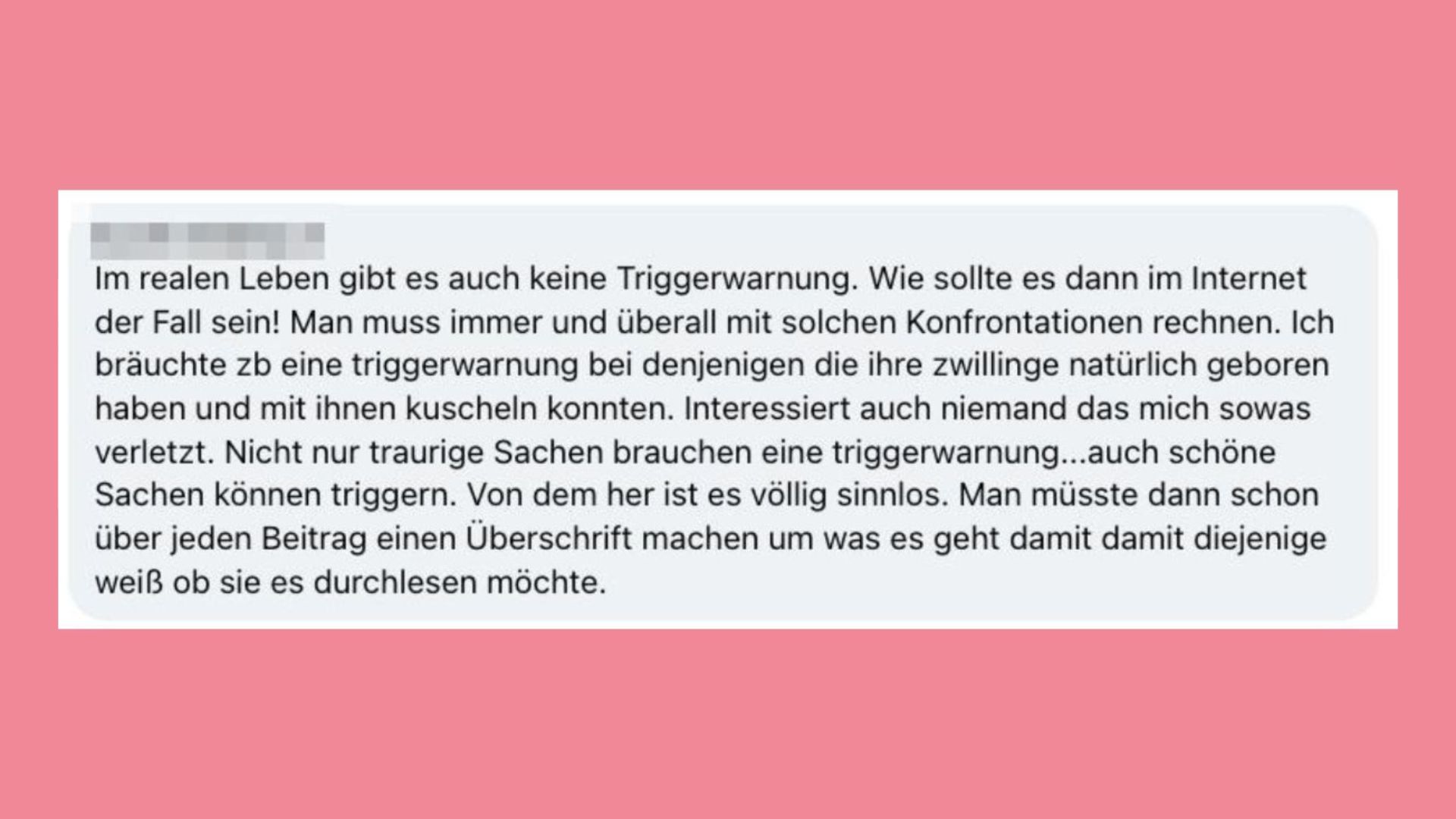 Braucht eine Fehlgeburt eine Triggerwarnung? Die Meinungen aus der Echte Mamas Community.