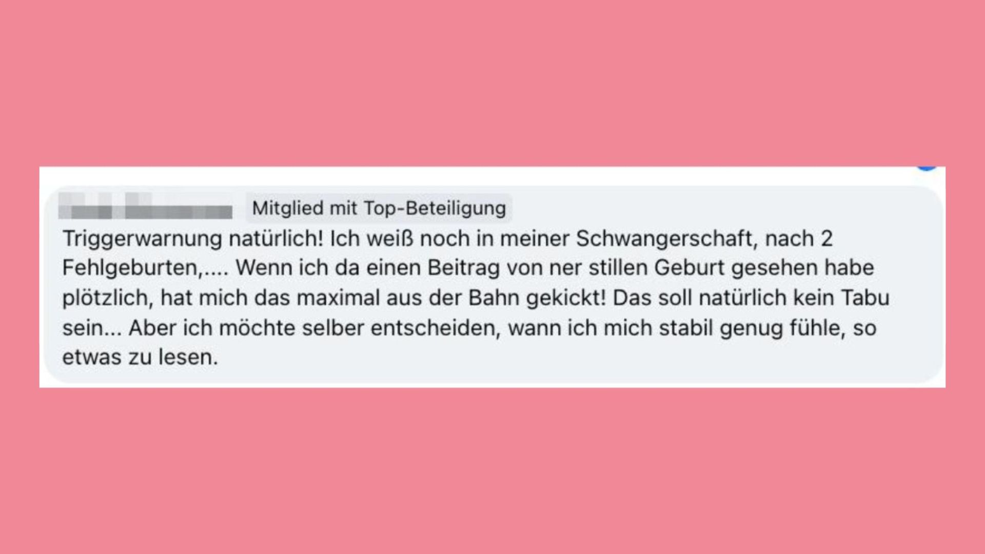 Braucht eine Fehlgeburt eine Triggerwarnung? Die Meinungen aus der Echte Mamas Community.