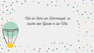 Wie ein Stern am Himmelszelt...