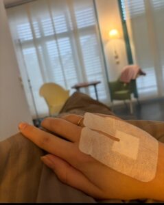 Nach der OP in der Praxis.
