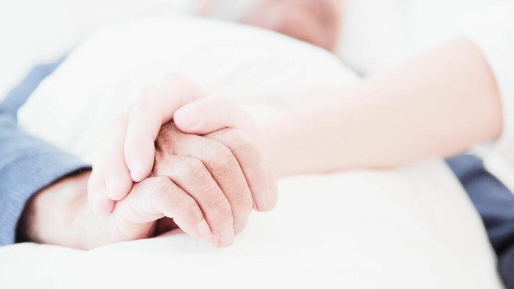 „Ich durfte die Hand meines Mannes halten, als er seinen letzten Atemzug machte.“