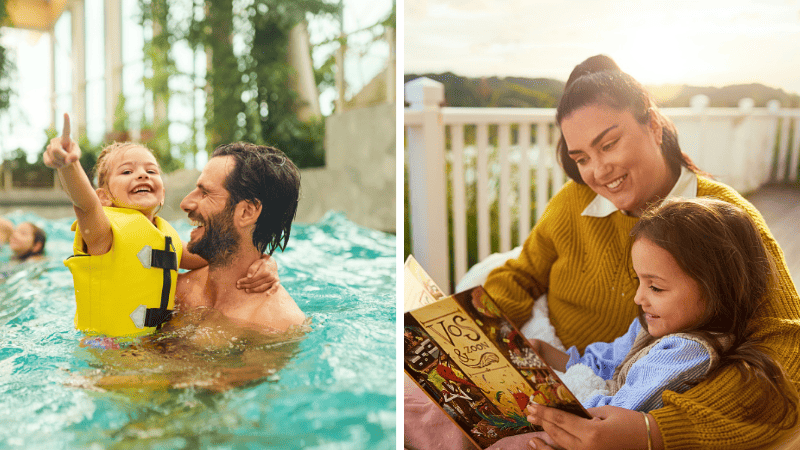 Familie hat Spaß bei Center Parcs