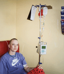 Pia steht eine Chemotherapie durch.