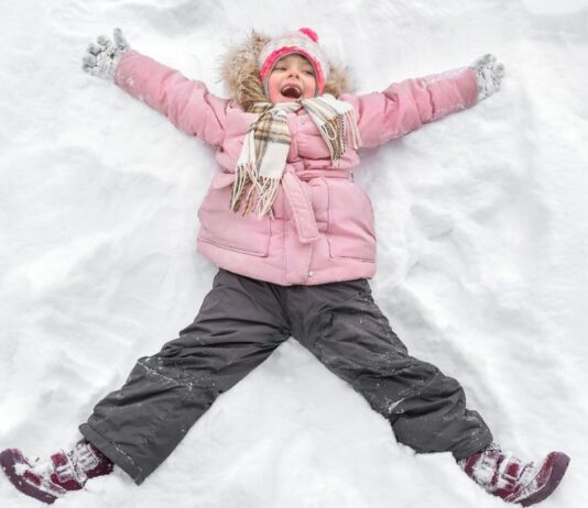 Na, wer hat noch keinen Schneeengel gemacht?